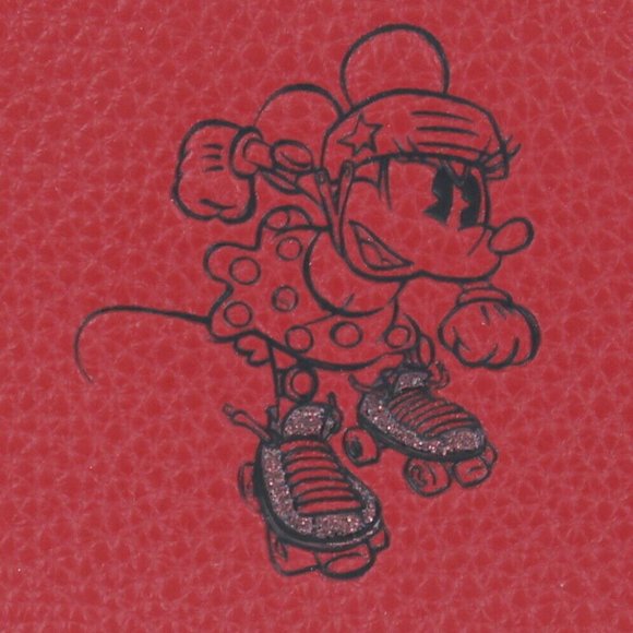Coach Disney Minnie Mouse Wristlet - Red Leather - Picture 5 of 13